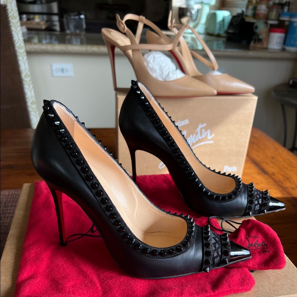 Louboutin used one time. Can’t wear heels anymore:-(